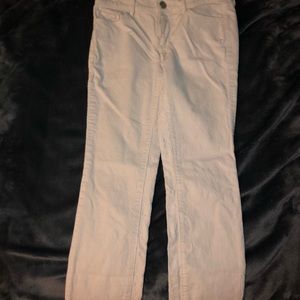White corduroy Loft pants